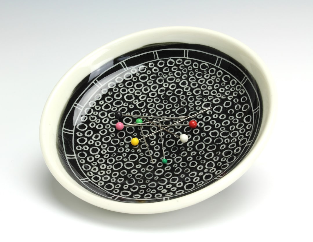Magnetic Pin Bowl Black & White Multiple Designs - Etsy