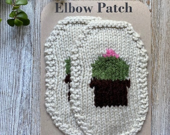 Cactus elbow patches,  succulent patch, plant lover, cactus sweater, plant mom patch, cactus patch