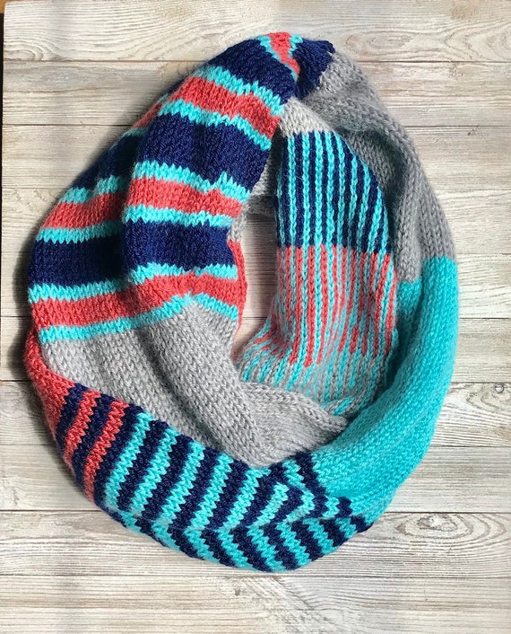 Knitting Pattern Spring Strips Scarf Knit Cowl Pattern Knitting Pattern Colorful Wrap Easy Knitting Pattern Modern Knitting Pattern Knitting Pattern Spring Strips Scarf Knit Cowl Pattern Knitting Pattern Colorful Wrap Easy Knitting Pattern Modern Knitting Pattern