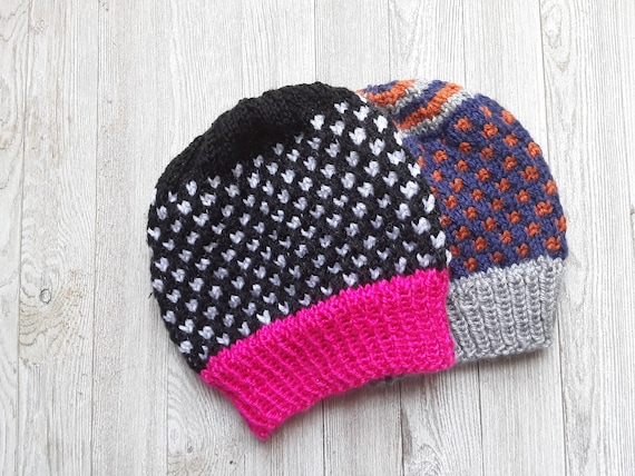 Knit Hat Pattern Demi Color Hat Baby Child Adult Hat Knitting Pattern Easy Hat Knitting Pattern Slip Stitch Knitting Pattern Colorful Knit Hat Pattern Demi Color Hat Baby Child Adult Hat Knitting Pattern Easy Hat Knitting Pattern Slip Stitch Knitting Pattern Colorful