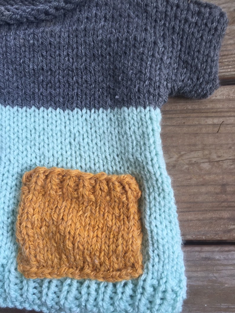Easy Kids Knit Pop Top Knitted pattern beginner knitting Etsy