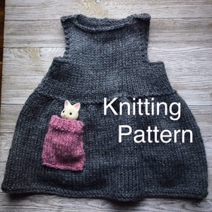 Baby Dress Knitting Pattern, Newborn knitting pattern, Easy dress knitting pattern, Girls dress knitting pattern