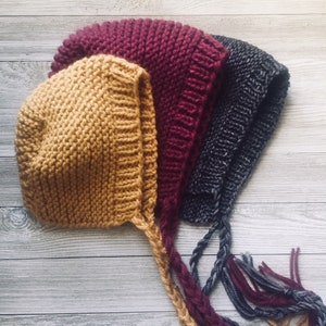 Baby Bonnet Knitting Pattern: Simple Modern Design (PDF Pattern)