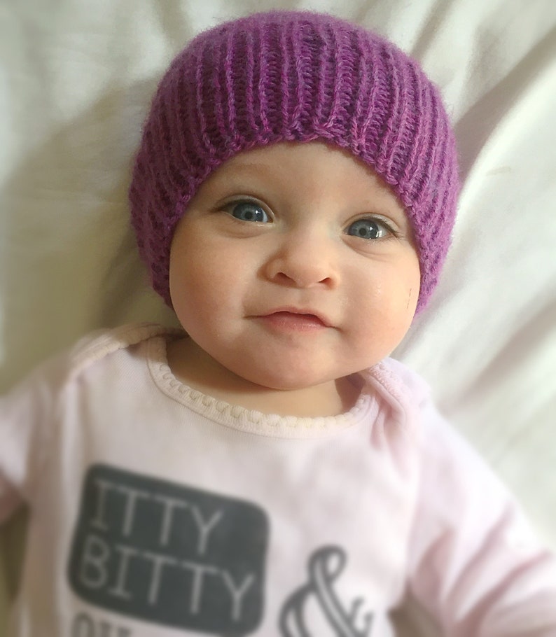 Perfect Slouch Hat Knitting Pattern, Baby, Toddler, Child, Adult Knitted Beanie hat pattern, Hipster Hat pattern, Slouchy Knit hat pattern image 2