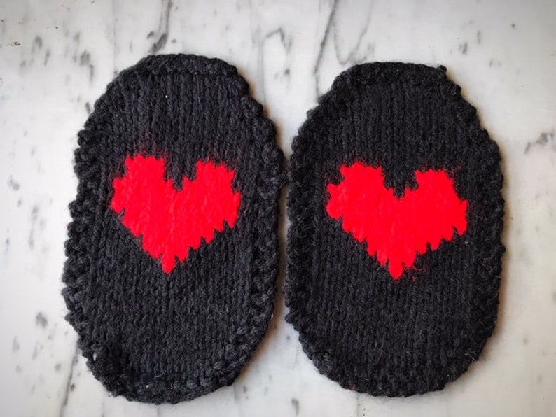 Heart Patch Heart,Unique Gift Black and Red Patch Red Heart Elbow Patches