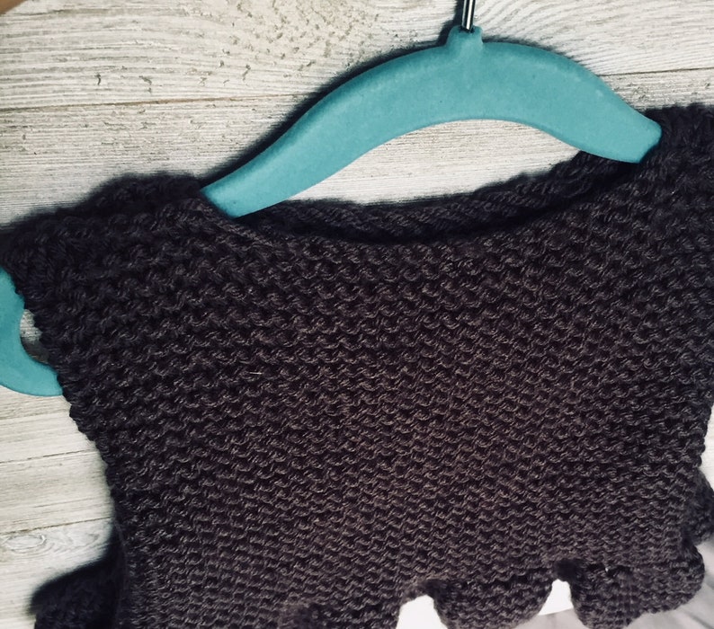 Knitting Baby Ruffle Tank Pattern, Baby knitting pattern, Kids knitting pattern, Modern Knit pattern for babies, Modern knit pattern kids image 7