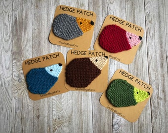 Hedgehog patch, knit patch, sweater patch, animal sweater, elbow patches