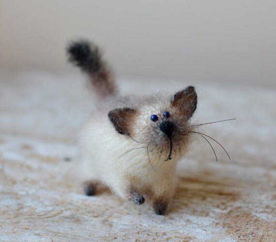 Gatto Siamese Maglia Dei Gatti Regalo Per Lei Ripiene Gatto Etsy