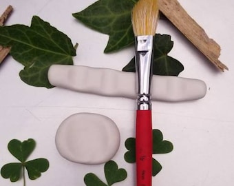 Dazzling White - Light weight Polymer Clay Brush Rest Set