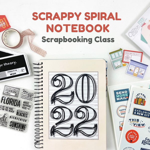 Clase de cuaderno de espiral Scrappy