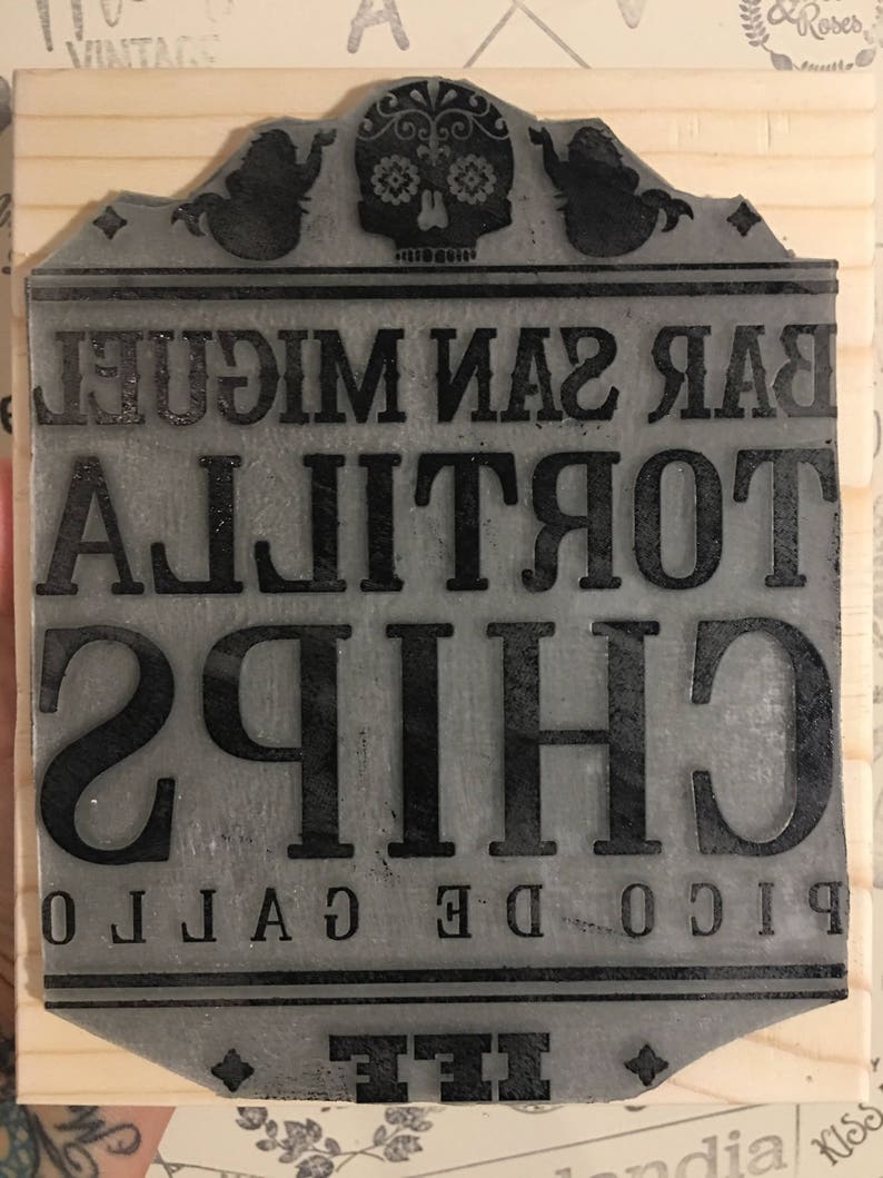 Custom Rubber Stamp Large 4 X 6 inch extra large rubber stamp Etsy