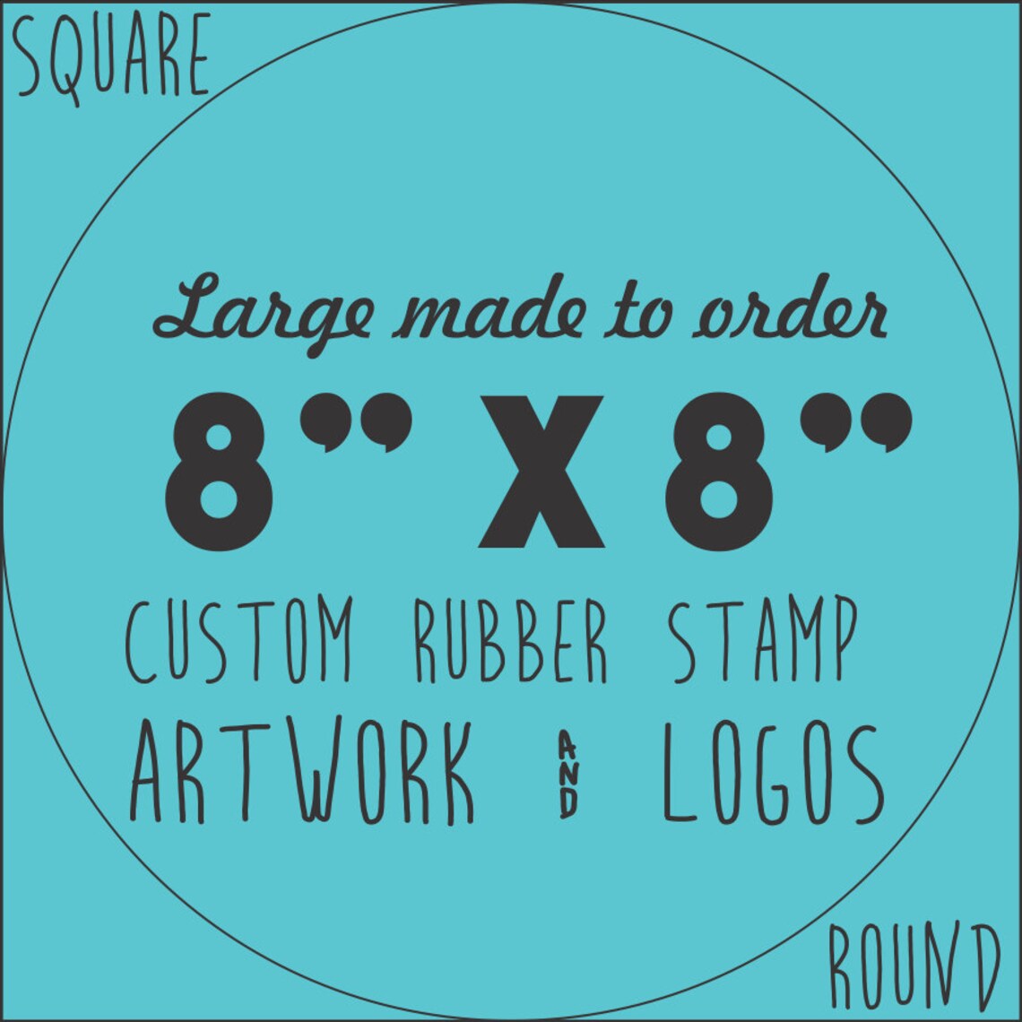 Custom Rubber Stamp Largest Custom Rubber Stamps Made to Etsy