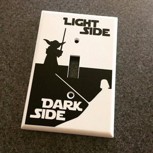 Light Side Dark Side Light Switch Plate Bedroom Decor - Etsy