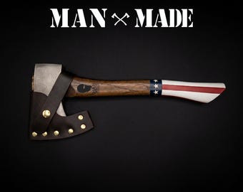 Old Glory Camp Axe, American Made Axe for Camping hiking and exploring the outdoors