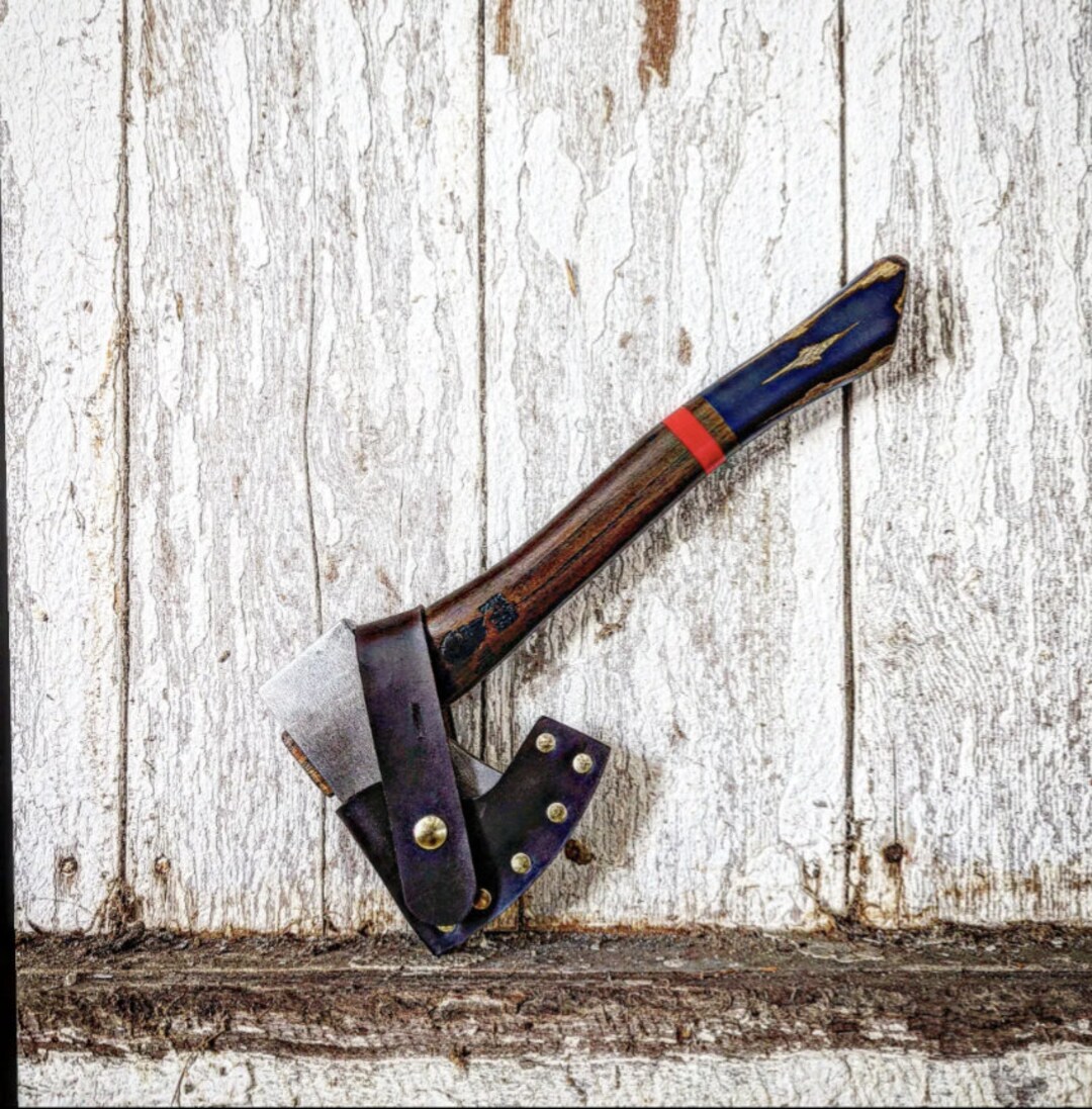Hatchet Axe American Made Old Henry Hatchet Hand Made Leather Sheath