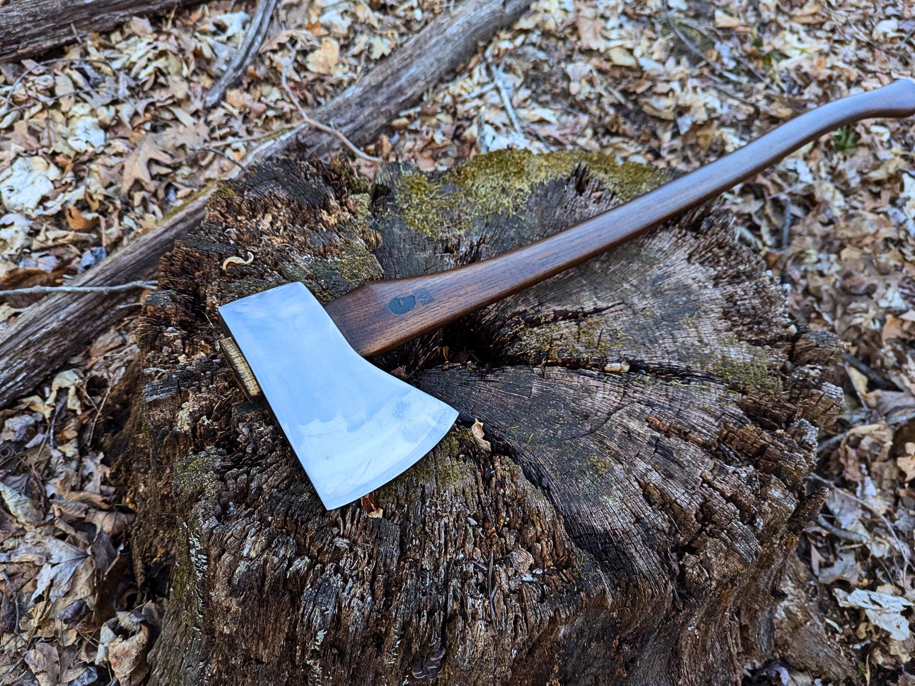 【acha 】TRIPLE AXE CRKT Berserker Outdoor Survival Axe: 1055 Carbon Steel Plain