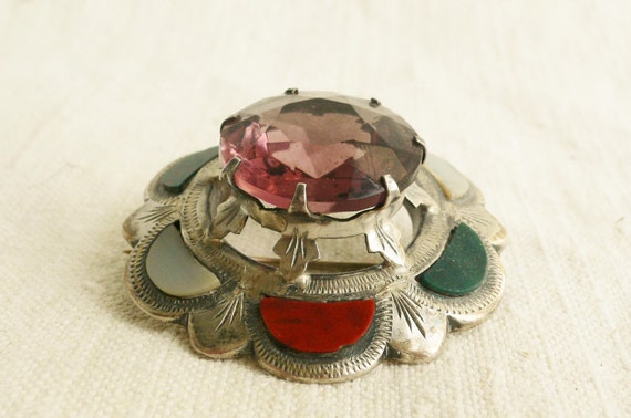 Vintage Scottish Silver brooch~ Scottish brooch //