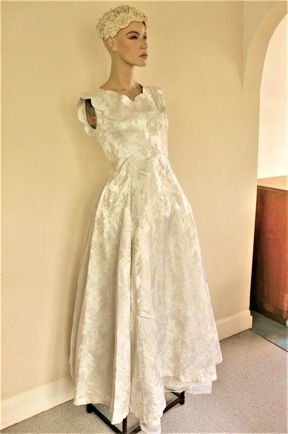 vintage brocade wedding dress