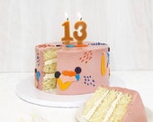 Cire d’abeille anniversaire bougie chiffres - deux chiffres