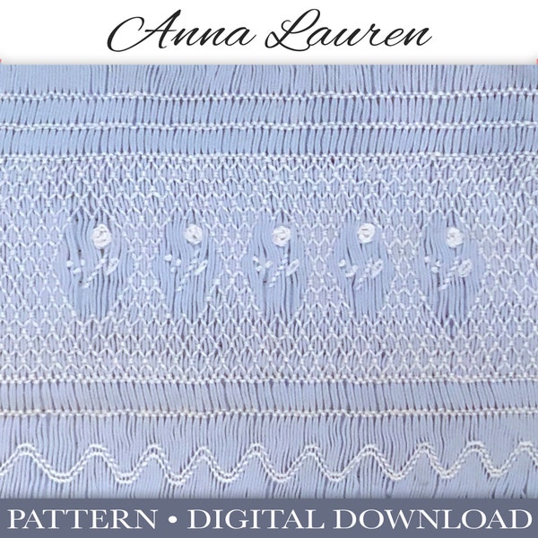 Anna Lauren Smocking Plate / Digitales Muster