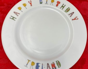 Personalized Happy Birthday Plate