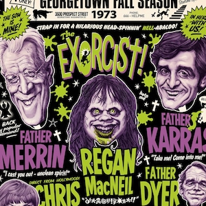 THE EXORCIST Comedy Variety Show - 16.5&quot; x 11.75&quot; (420mm x 297mm) A3 signed poster