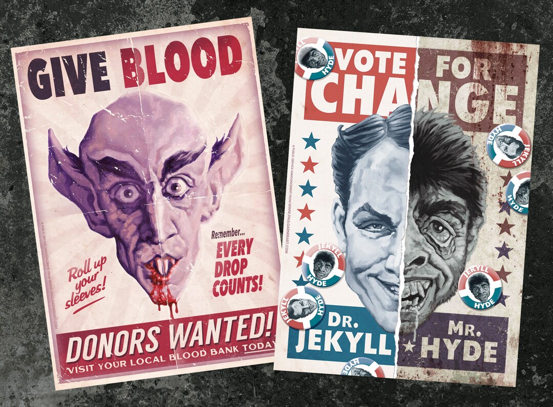 Jekyll and Hyde ポスター Dr. Jekyll & Mr. Hyde - 'VOTE FOR CHANGE' - 16.5