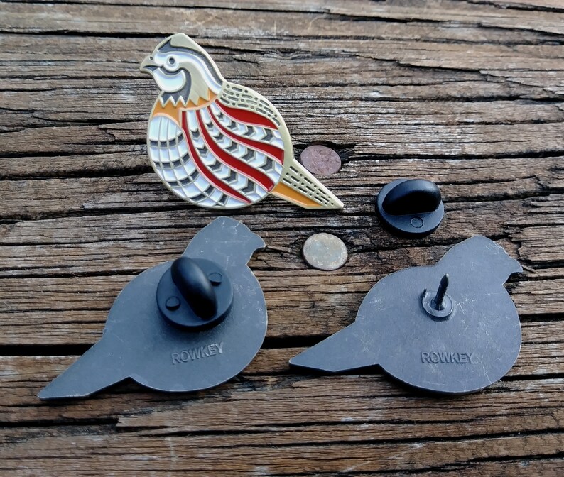 Bobwhite Quail Enamel Pin Etsy