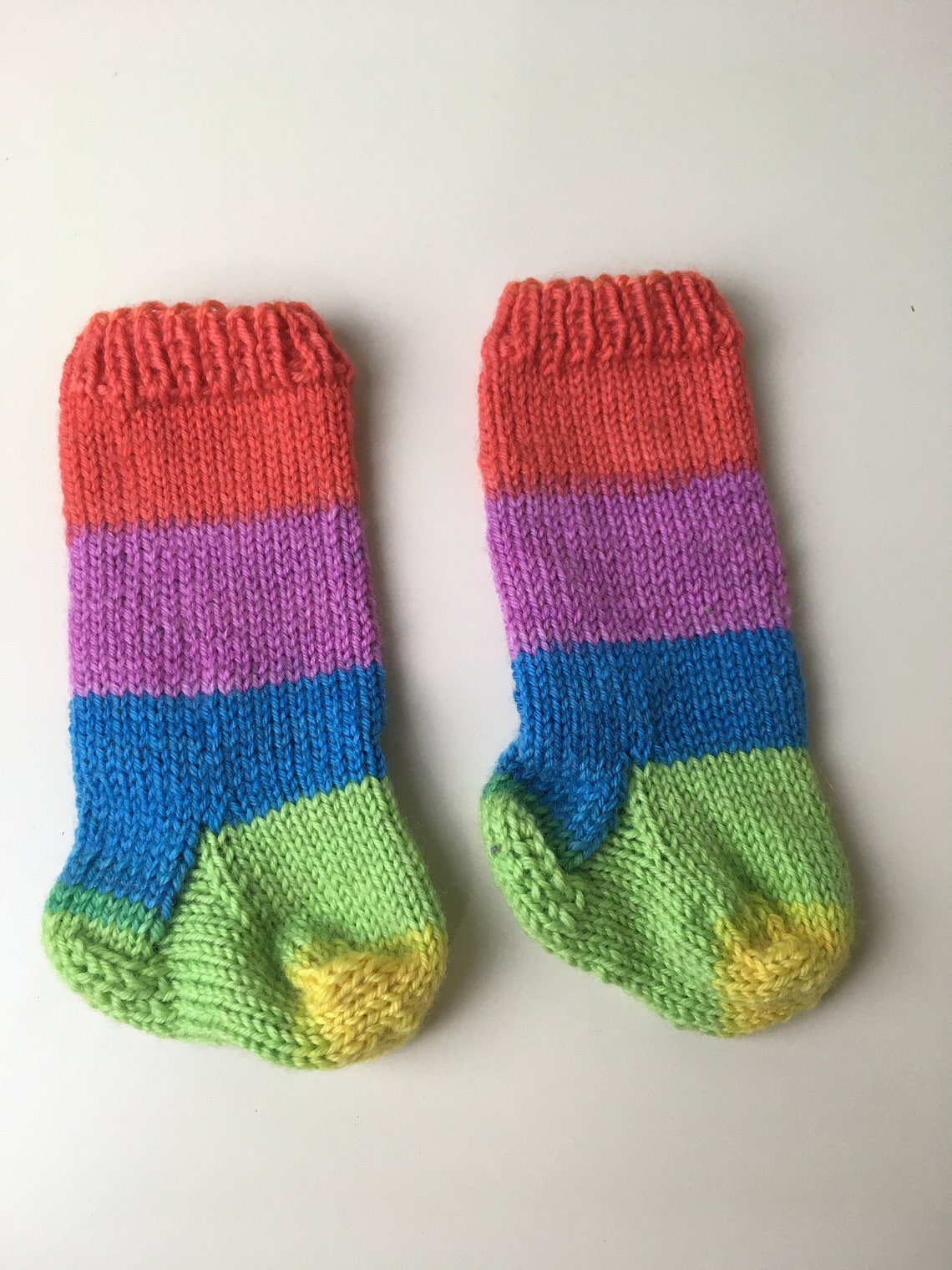Knee Socks Hand Knit Doll Socks American Made for Girl Doll | Etsy