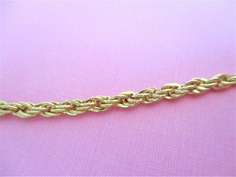 Choker Length Gold Rope Chain 17 12 Necklace Choker Gold Tone Rope Chain Vintage Jewelry Fashion Accessory Costume Jewelry GCP5