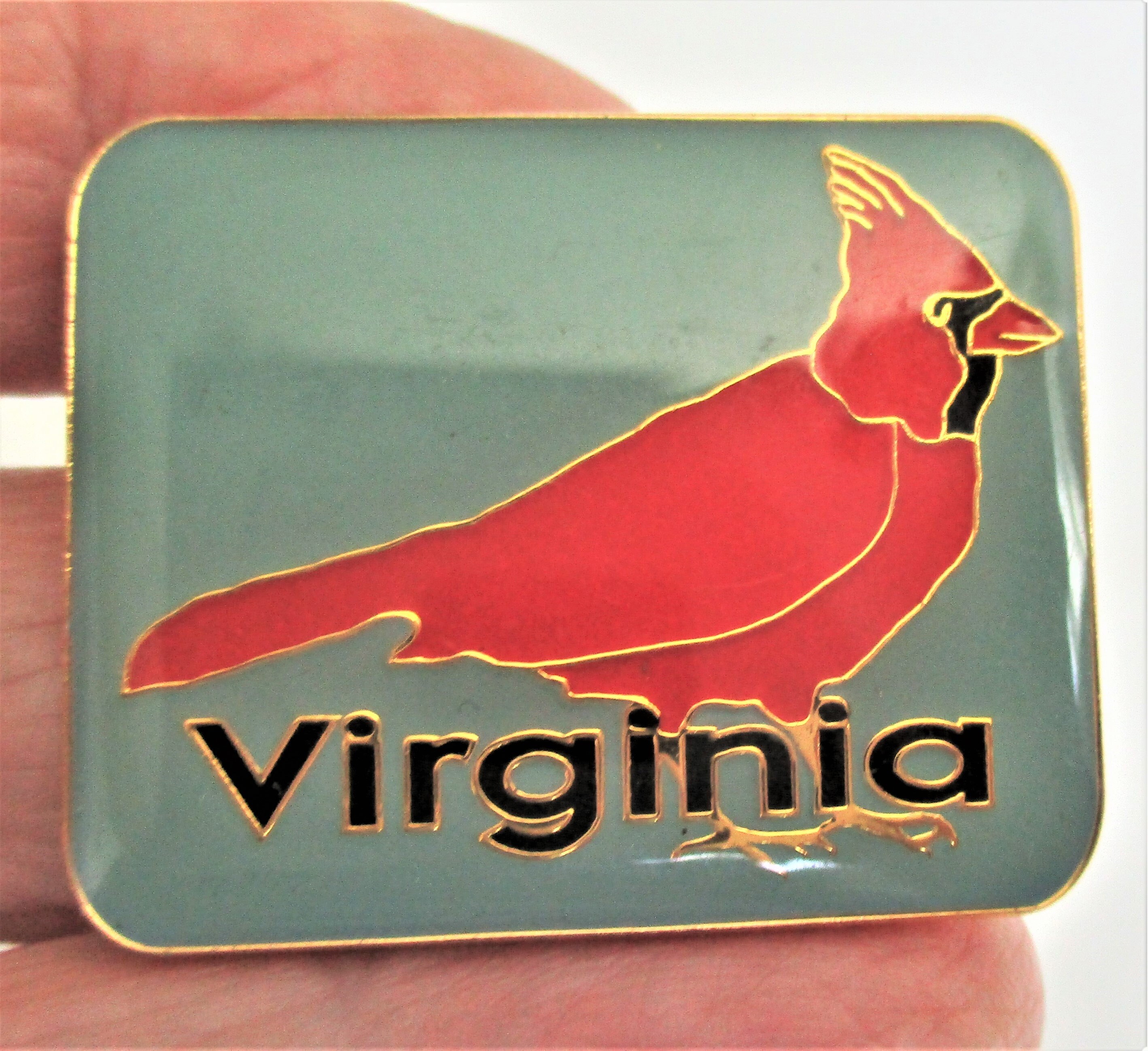 Virginia State Enamel Souvenir Travel Pin / Brooch Tourist Etsy