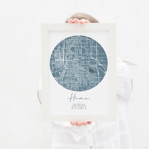 Custom Street Map, Custom City Art, Personalized New Home Gift, Going Away Gift, Housewarming Present, Street Art Print, Gift for Friend image 2