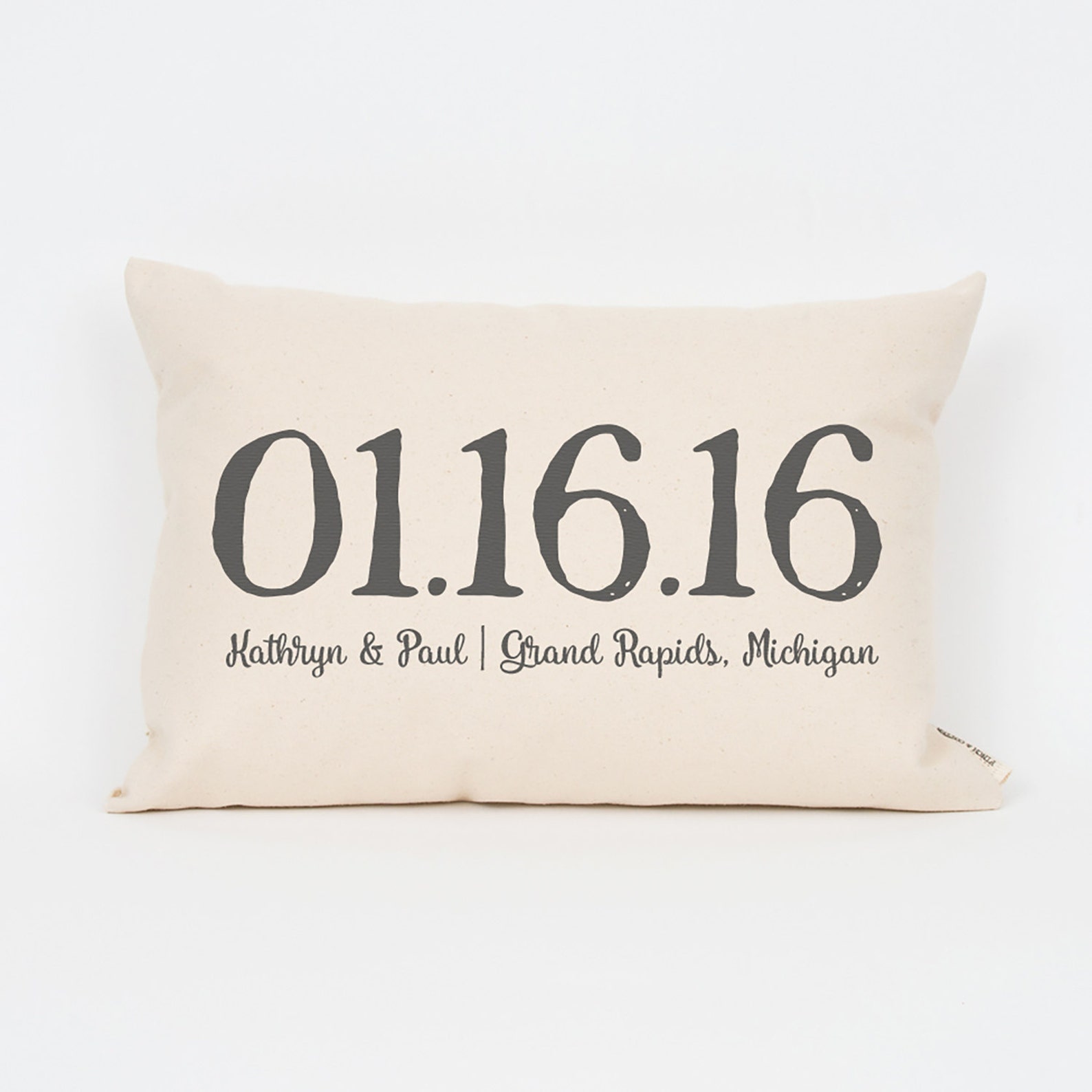 Custom Wedding Date Pillow Personalized Wedding Gifts Etsy