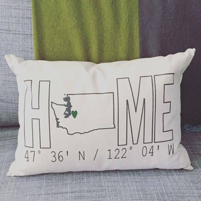 Custom Home Coordinates Pillow, Housewarming Gift, Realtor Closing Gift, New Home Gift, Gift for Coworker, Home Pillow, Home Sweet Home image 4