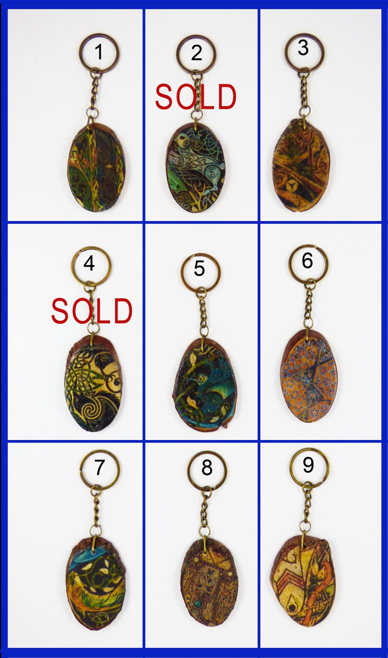 Celtic Key-rings With Ogham Wish - Etsy