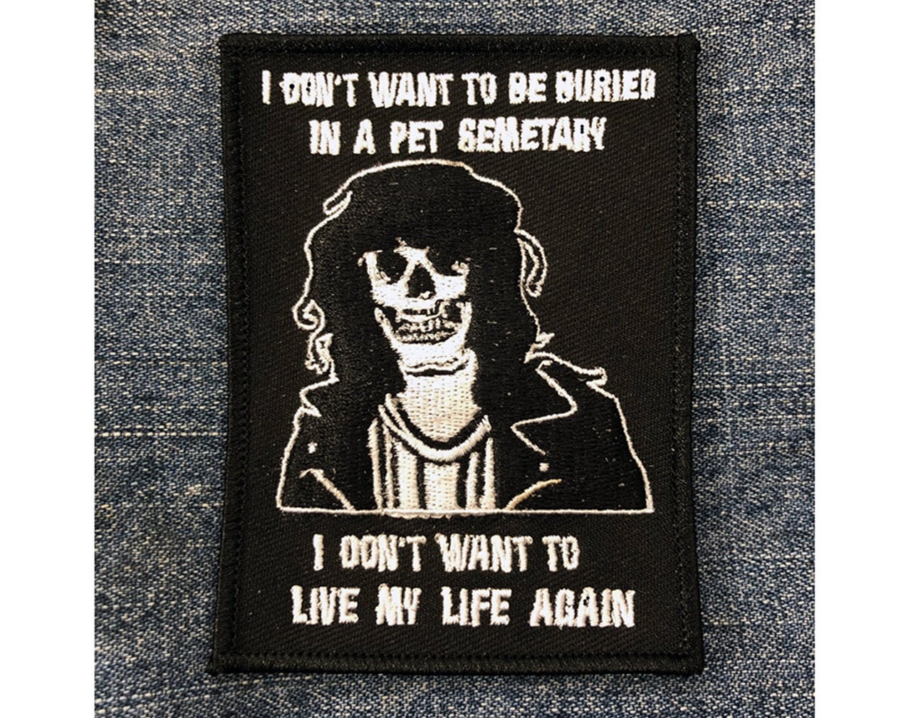 Buried In A Pet Sematary patch Ramones Stephen King