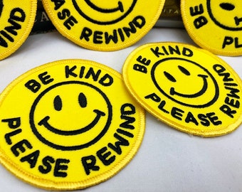 Be Kind Please Rewind patch VHS Blockbuster video rental