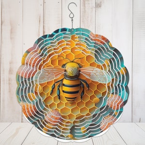 Bee Hive Wind Spinner Outdoor Wind Spinner Garden Art