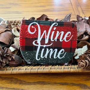 Wine Time Christmas Cozy Wine Glass Koozie Christmas Cozy Wine Gifts