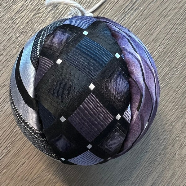 Memory ornament made from men's neckties