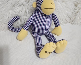 Memory Monkey Made with loved ones clothing memory monkey memory animal keepsake monkey from clothes shirt monkey