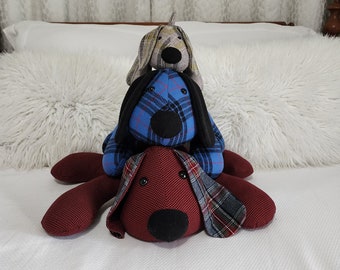 Memory Dog from clothing Keepsake Dog Made from Clothing Memorial Animal Memorial Gift for baby