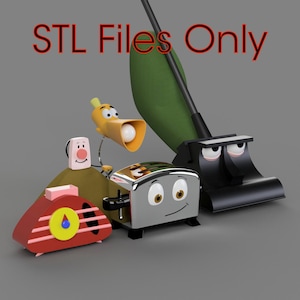 Brave Little Toaster Whole Set Group File STL di stampa 3D * Solo download *
