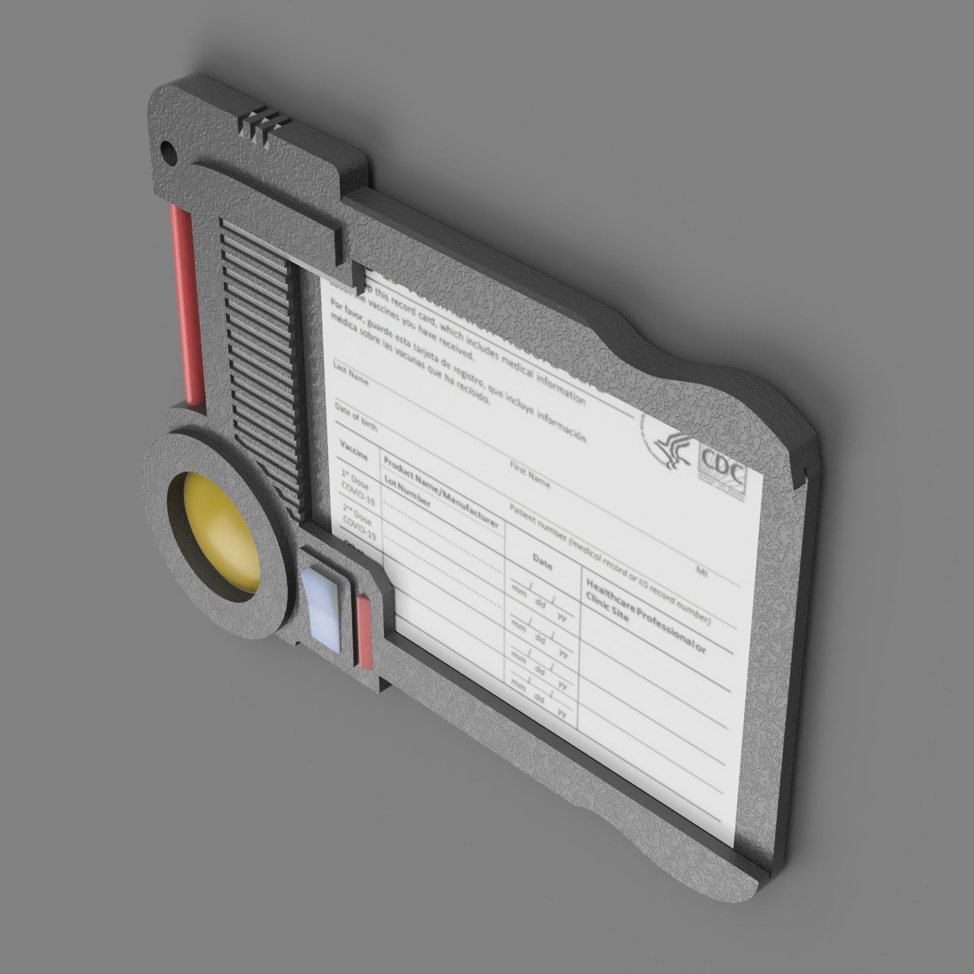 multipass covid holder stl multipass covid holder stl