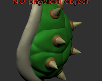 Wearable Bowsette Shell STL 3d printable file and bonus crown for 3d printing mario cart *STL file only*