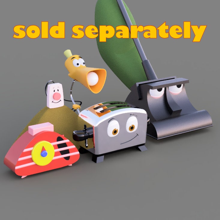 Brave Little Toaster Movie Kirby Vacuum 3D printing STL file Etsy
