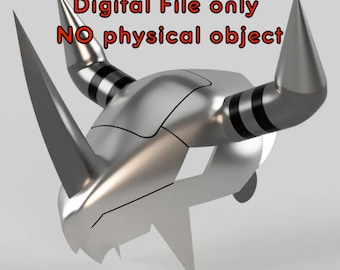 ウォーグレイモン ヘルメット デジモンにインスパイアされた 3D プリント可能***STL ファイル***