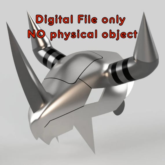 Wargreymon Helmet Digimon Inspired 3d Printablestl File - Etsy