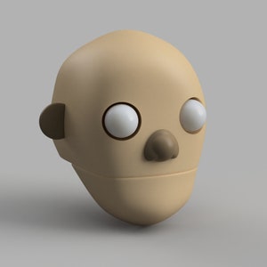 DIY Puppenkopf STL Files für den 3D Druck