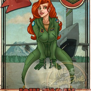 Be A Loadmaster - Vintage Print Pinup & Airplane Art by Mike Shampine - Signed and Numbered